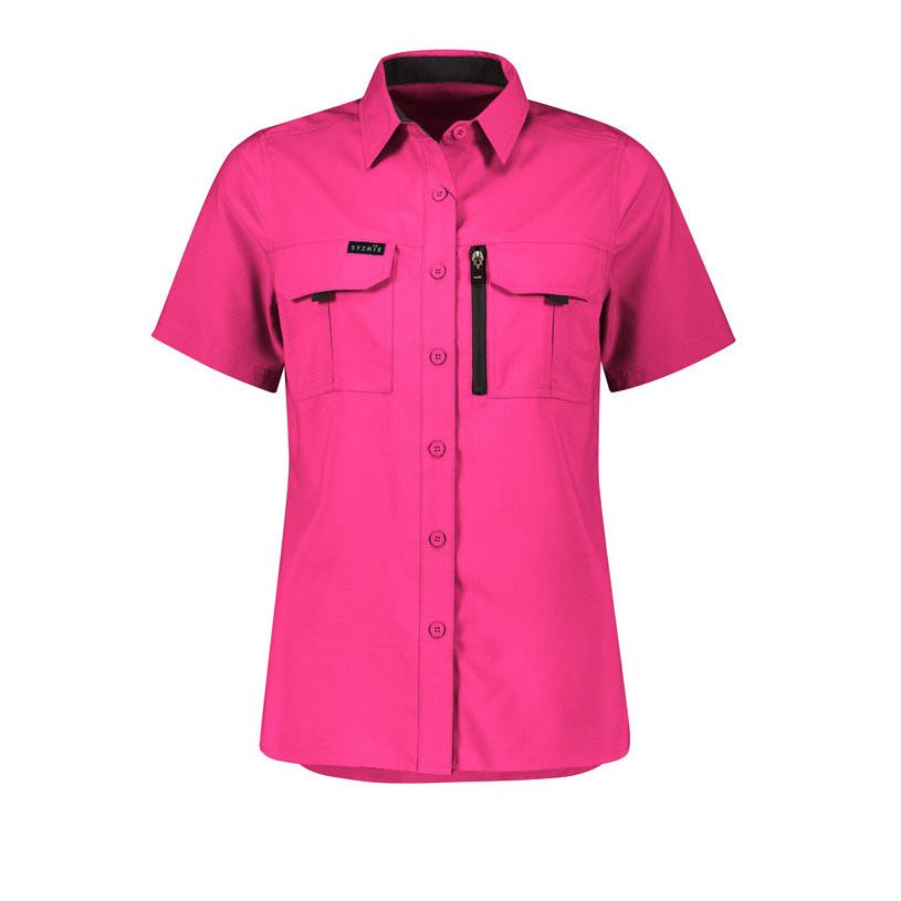 Syzmik Womens Outdoor Short Sleeve Shirt (ZW765) - Ace Workwear