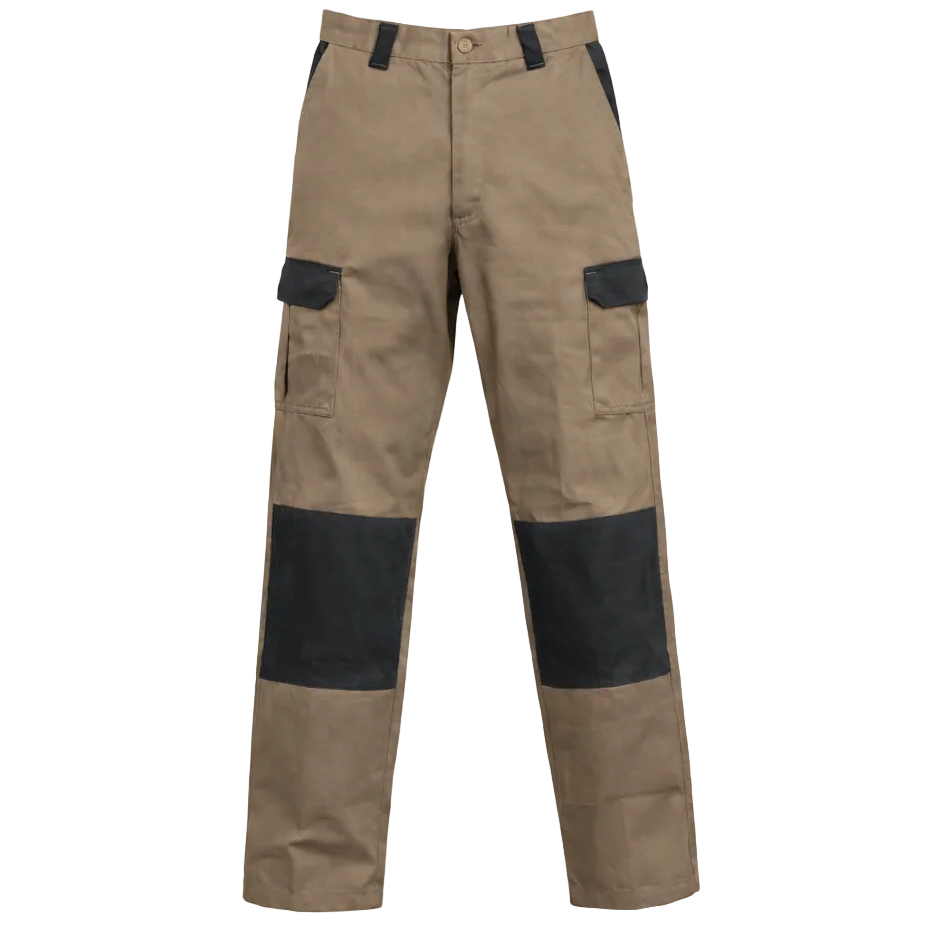 Nex Khaki/Beige Drill Cargo Pants (707) (Clearance) - Ace Workwear