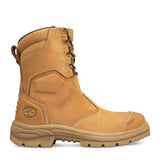 Oliver 200mm Wheat Hi-Leg Zip Sided Lace Up Steel Cap Safety Boot With Scuff Cap (55-385) (Pre Order)
