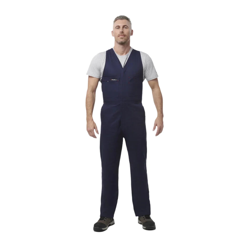 KingGee Originals Sleeveless Cotton Drill Work Overalls (K02060) - Ace Workwear