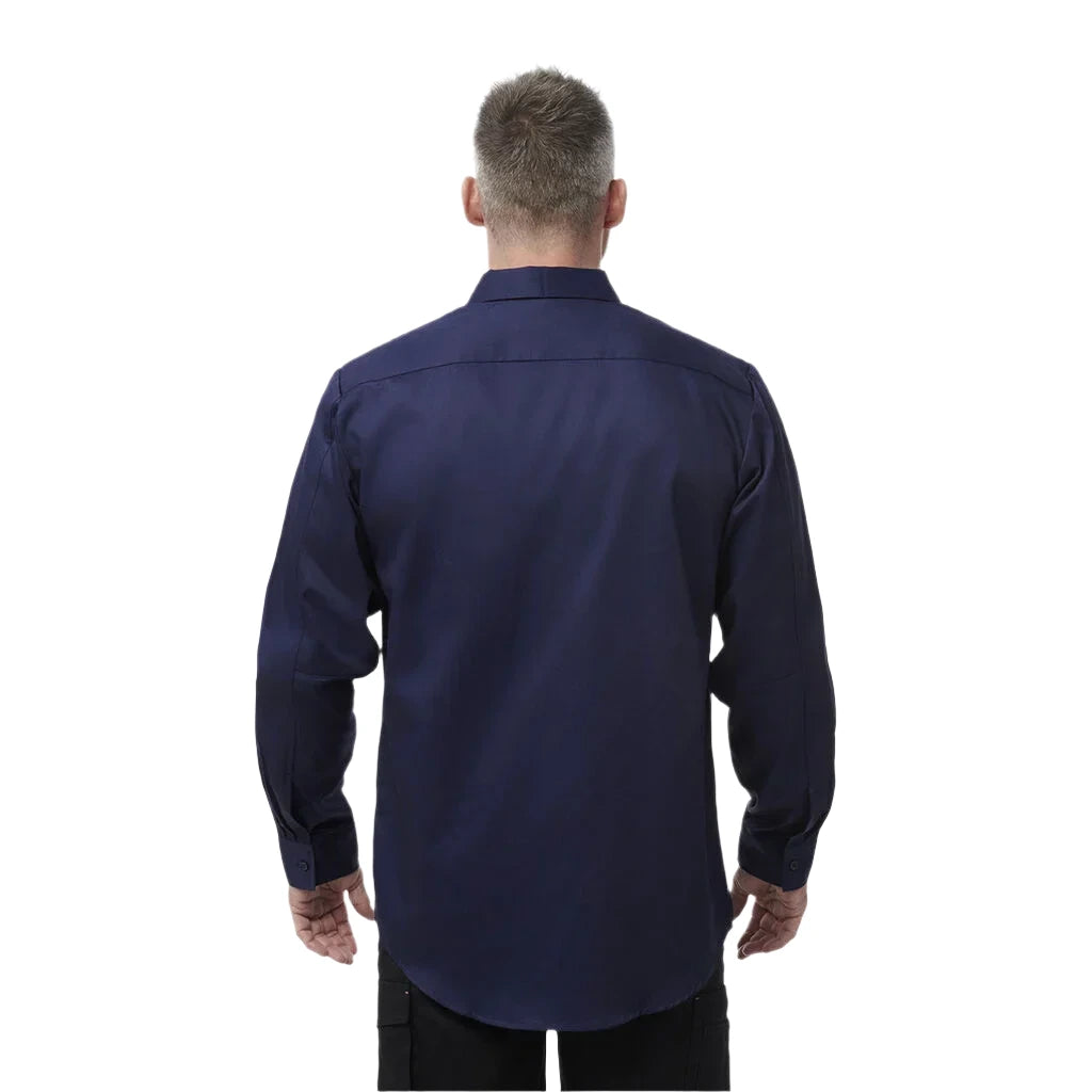 KingGee Originals Long Sleeve Open Front Cotton Drill Work Shirt (K04010) - Ace Workwear