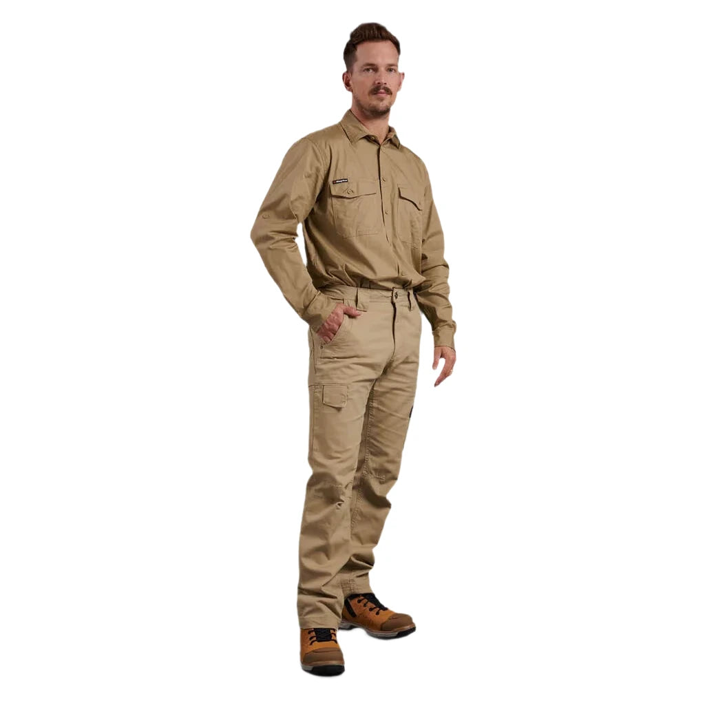 KingGee Tradies Canvas Cargo Work Pants (K13280) - Ace Workwear