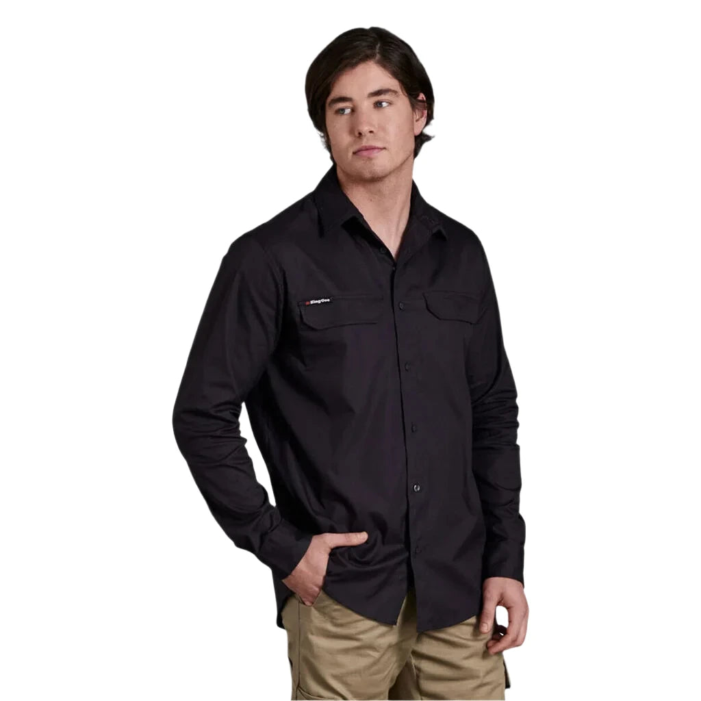 KingGee Workcool Pro Stretch Long Sleeve Work Shirt (K14021) - Ace Workwear