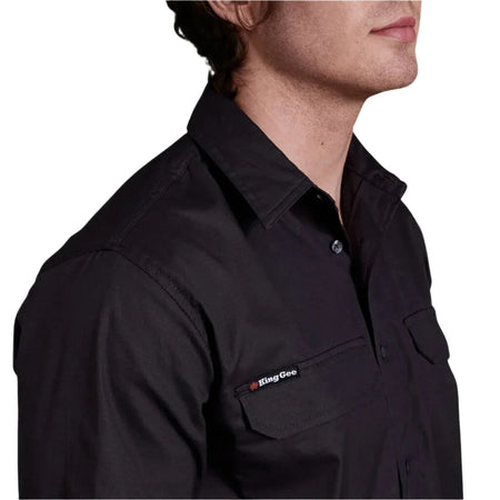 KingGee Workcool Pro Stretch Long Sleeve Work Shirt (K14021) - Ace Workwear