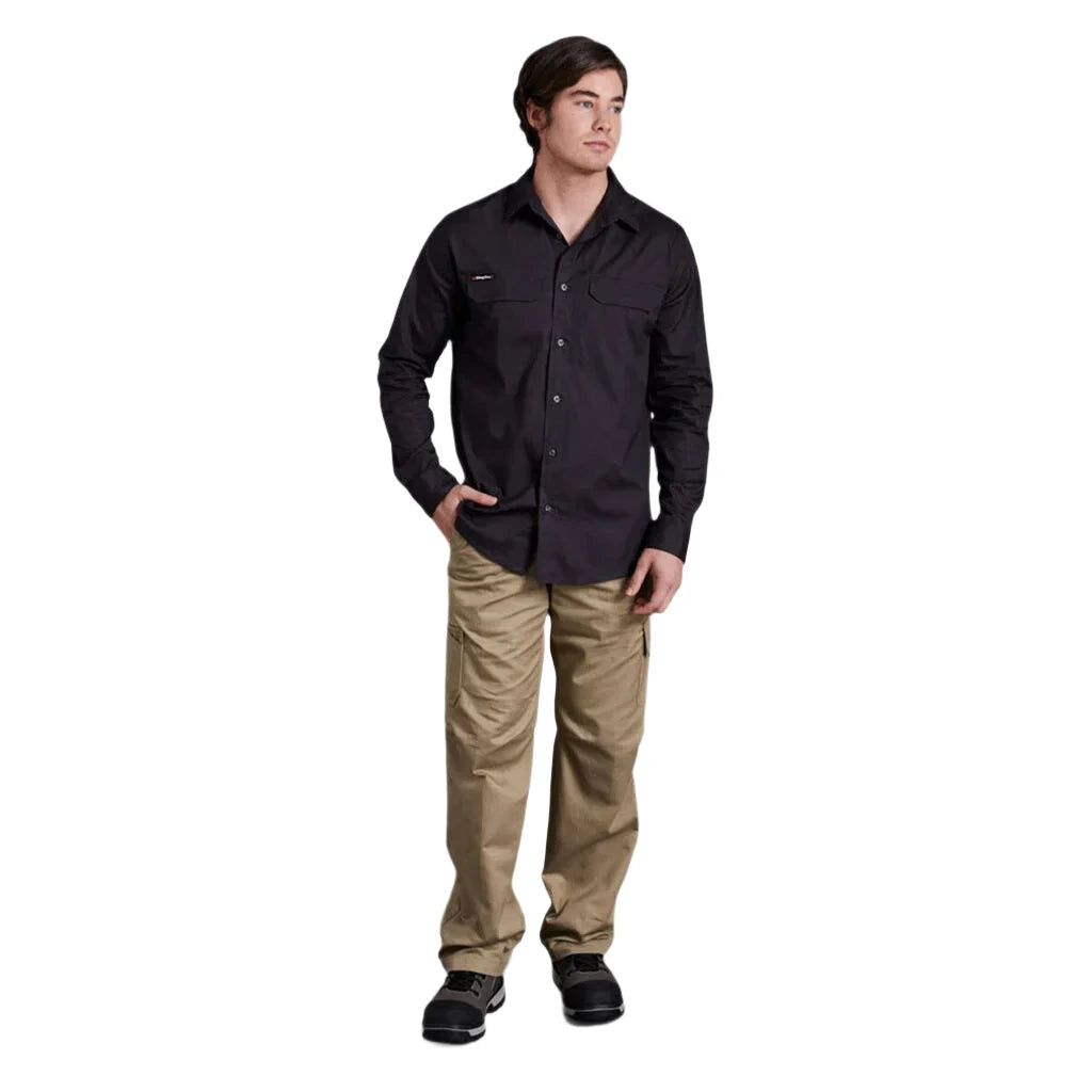 KingGee Workcool Pro Stretch Long Sleeve Work Shirt (K14021) - Ace Workwear