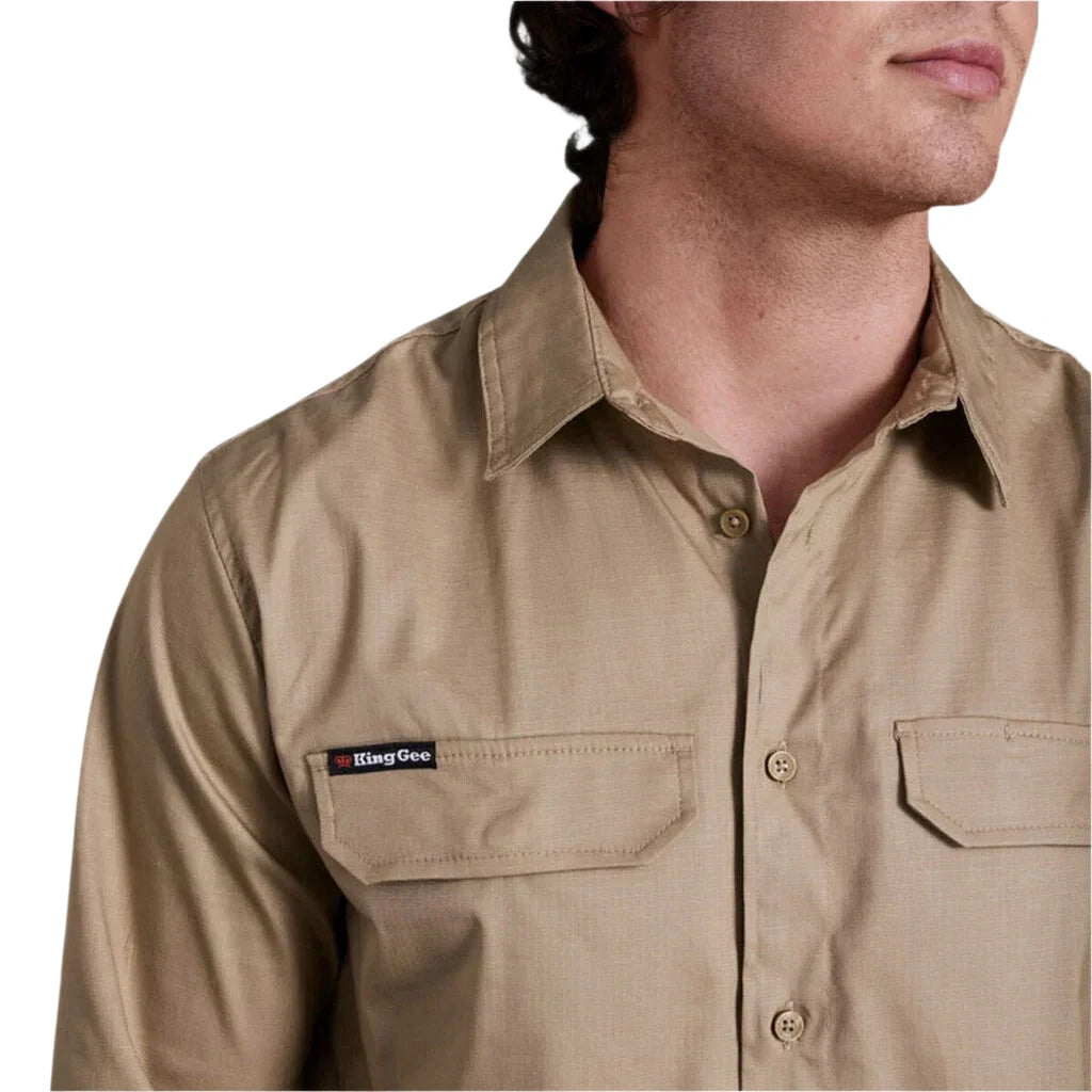 KingGee Workcool Pro Stretch Long Sleeve Work Shirt (K14021) - Ace Workwear