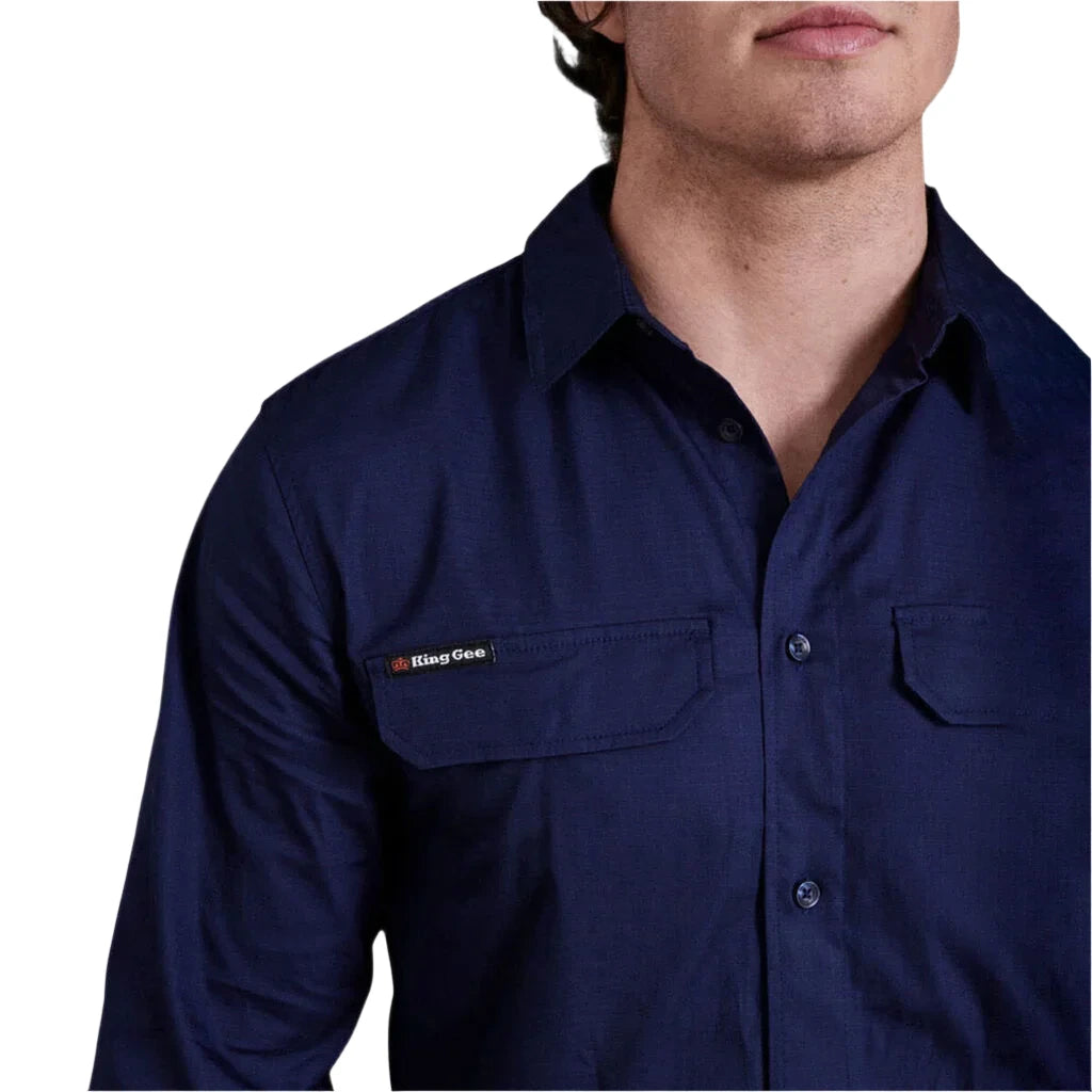 KingGee Workcool Pro Stretch Long Sleeve Work Shirt (K14021) - Ace Workwear