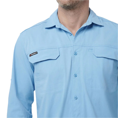 KingGee Drycool Lightweight Stretch Long Sleeve Work Shirt (K14023) - Ace Workwear