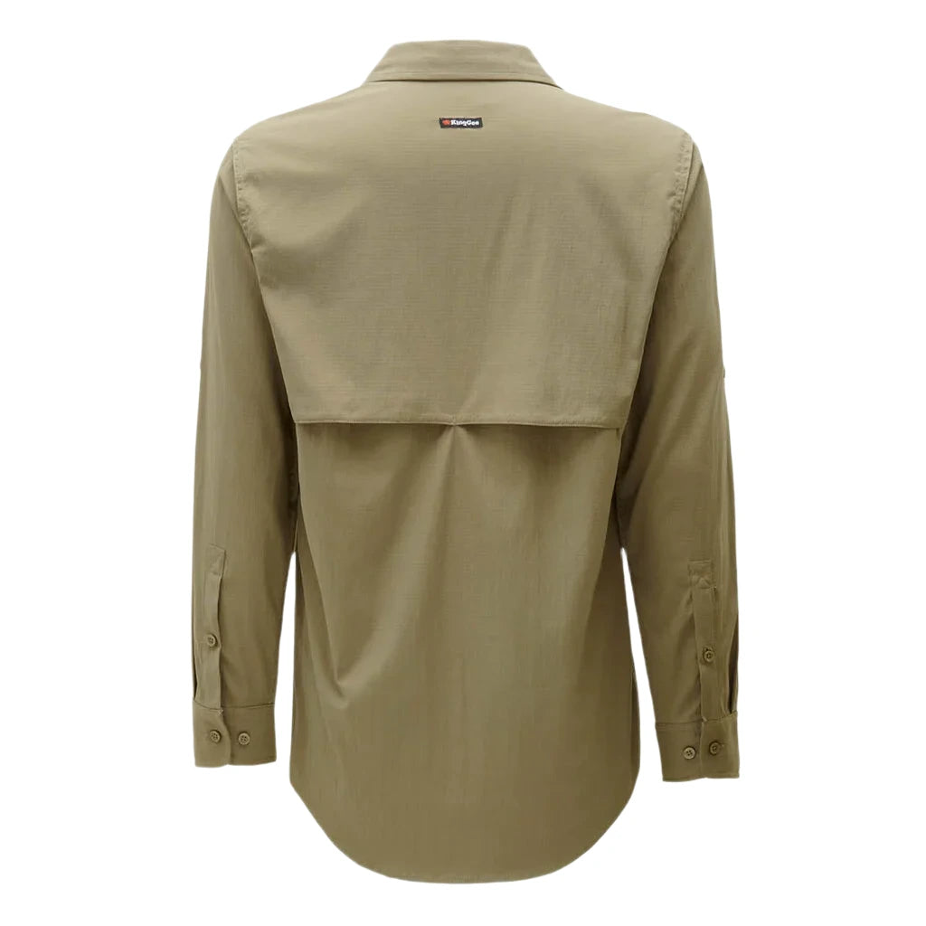 KingGee Drycool Lightweight Stretch Long Sleeve Work Shirt (K14023) - Ace Workwear