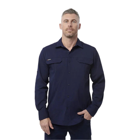 KingGee Drycool Lightweight Stretch Long Sleeve Work Shirt (K14023) - Ace Workwear
