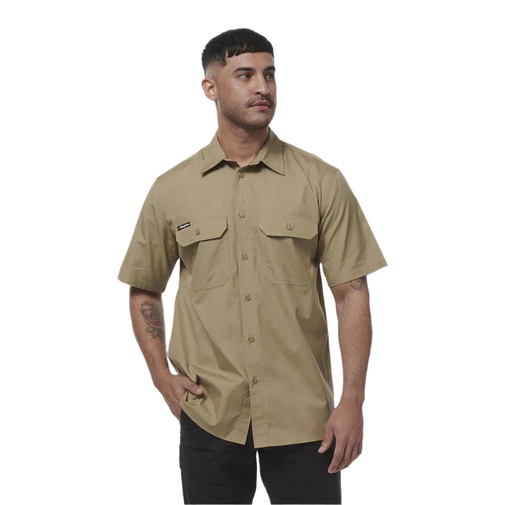KingGee Workcool Vented Shirt Short Sleeve (K14030) - Ace Workwear
