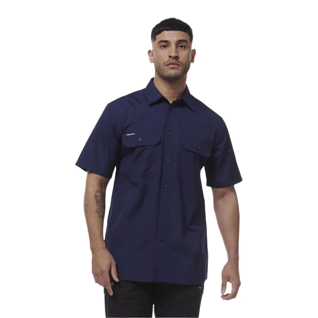 KingGee Workcool Vented Shirt Short Sleeve (K14030) - Ace Workwear