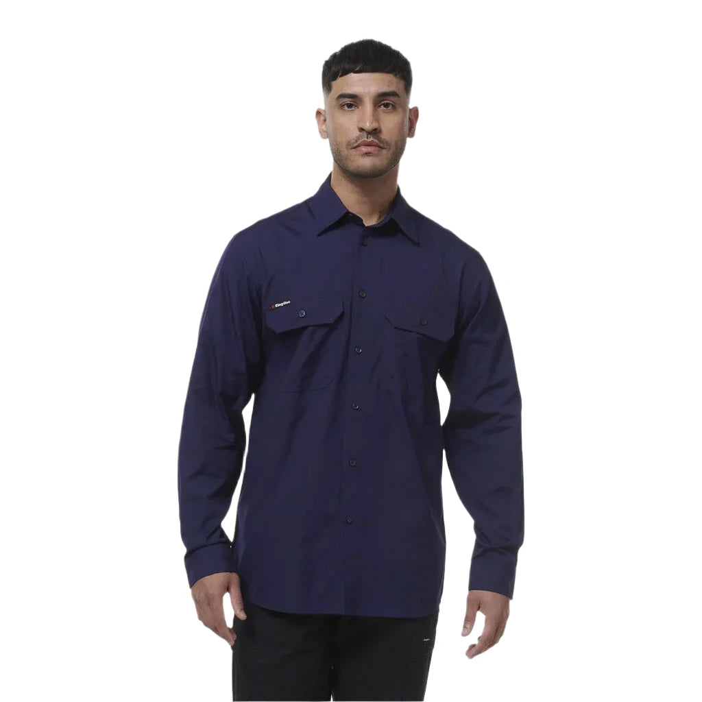 KingGee Workcool Vented Shirt Long Sleeve (K14031) - Ace Workwear