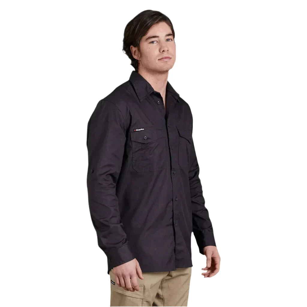 KingGee Workcool 2 Lightweight Ripstop Long Sleeve Work Shirt (K14820) - Ace Workwear