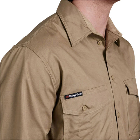 KingGee Workcool 2 Lightweight Ripstop Long Sleeve Work Shirt (K14820) - Ace Workwear