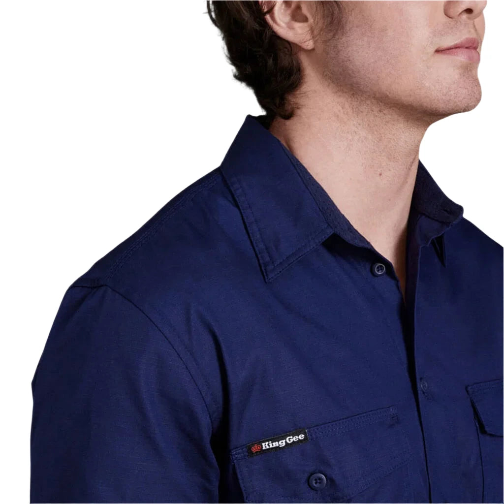 KingGee Workcool 2 Lightweight Ripstop Long Sleeve Work Shirt (K14820) - Ace Workwear