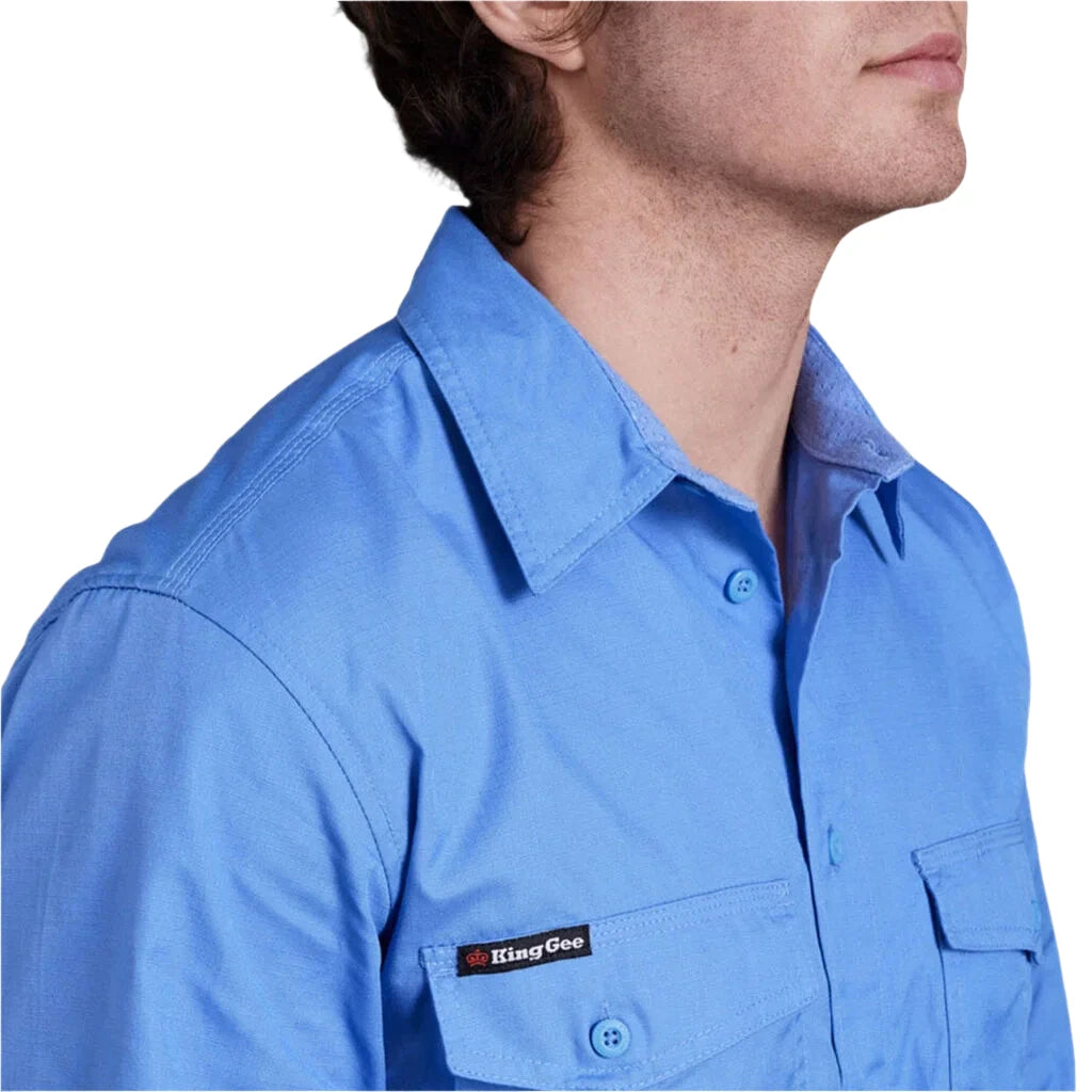 KingGee Workcool 2 Lightweight Ripstop Long Sleeve Work Shirt (K14820) - Ace Workwear