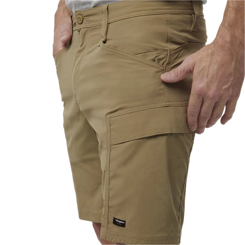 KingGee Drycool Lightweight Stretch Work Shorts (K17013) - Ace Workwear