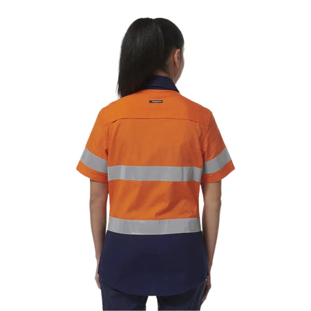 KingGee Women's Workcool Vented Reflective Short Sleeve Shirt (K44229) - Ace Workwear