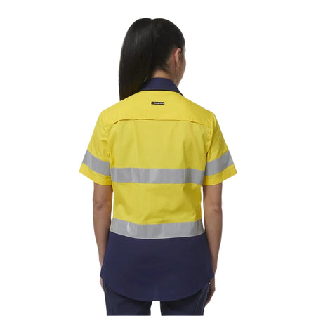 KingGee Women's Workcool Vented Reflective Short Sleeve Shirt (K44229) - Ace Workwear