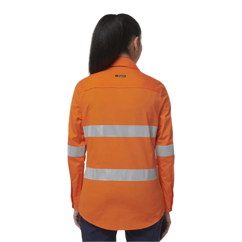 KingGee Women's Workcool Vented Reflective Shirt (K44231) - Ace Workwear