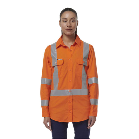 KingGee Women's Workcool Vented X Back Shirt (K44233) - Ace Workwear