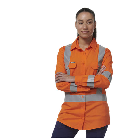 KingGee Women's Workcool Vented X Back Shirt (K44233) - Ace Workwear