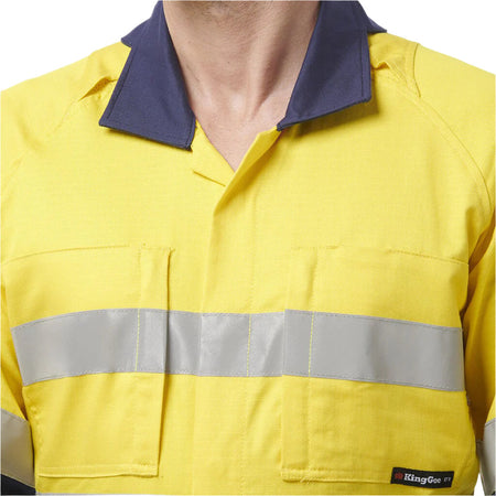 KingGee Workcool 2 Hi-Vis Reflective Two Tone Work Overalls (K51540) - Ace Workwear