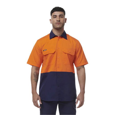 KingGee Workcool Vented Spliced Short Sleeve Shirt (K54008) - Ace Workwear