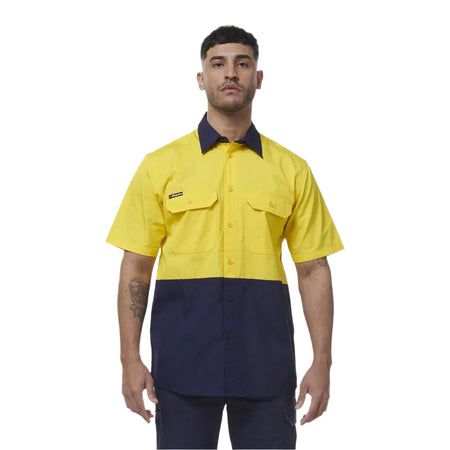 KingGee Workcool Vented Spliced Short Sleeve Shirt (K54008) - Ace Workwear