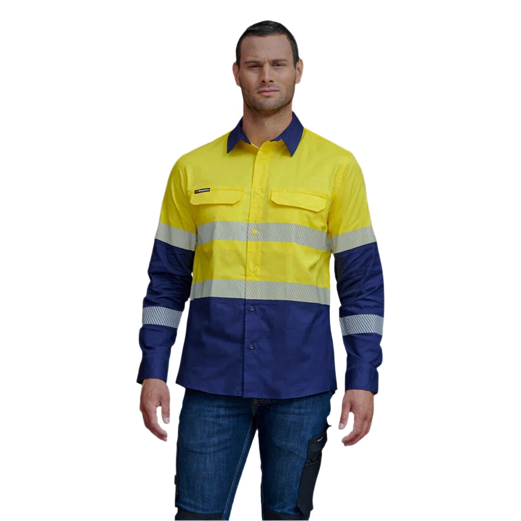 KingGee Workcool Pro Hi-Vis Two Tone Stretch Reflective Work Shirt (K54028) - Ace Workwear