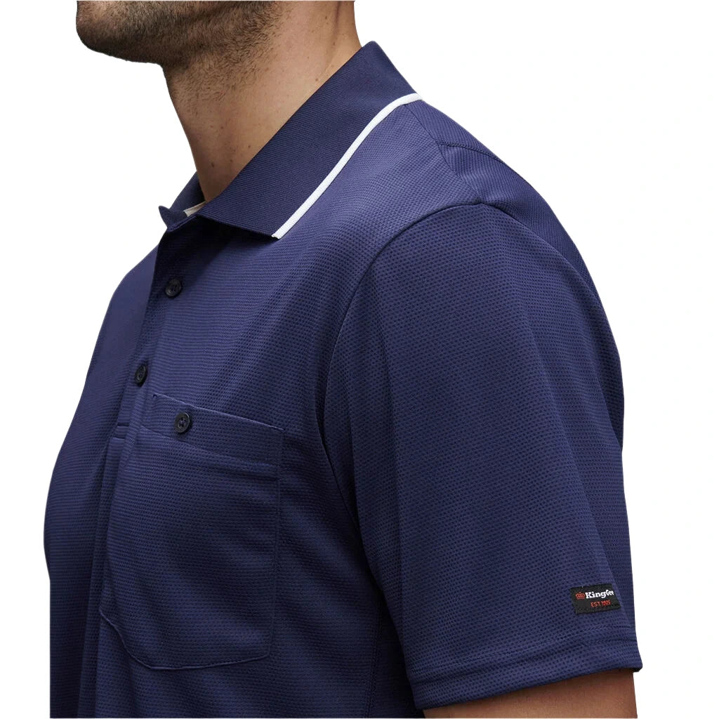 KingGee Workcool Hyperfreeze Short Sleeve Polo Shirt (K54209) - Ace Workwear