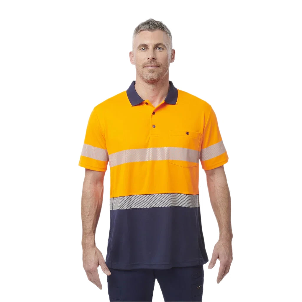 KingGee Workcool Hyperfreeze Hi-Vis Reflective Short Sleeve Polo (K54215) - Ace Workwear