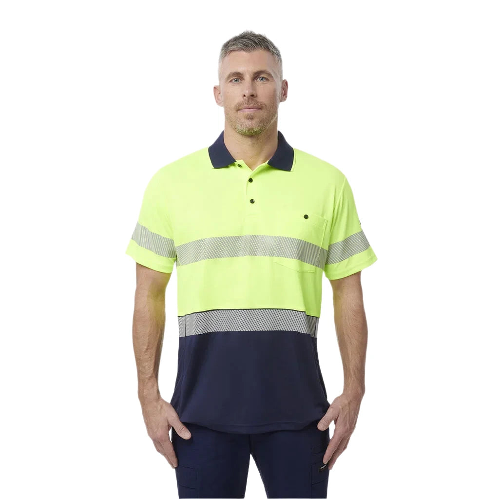 KingGee Workcool Hyperfreeze Hi-Vis Reflective Short Sleeve Polo (K54215) - Ace Workwear