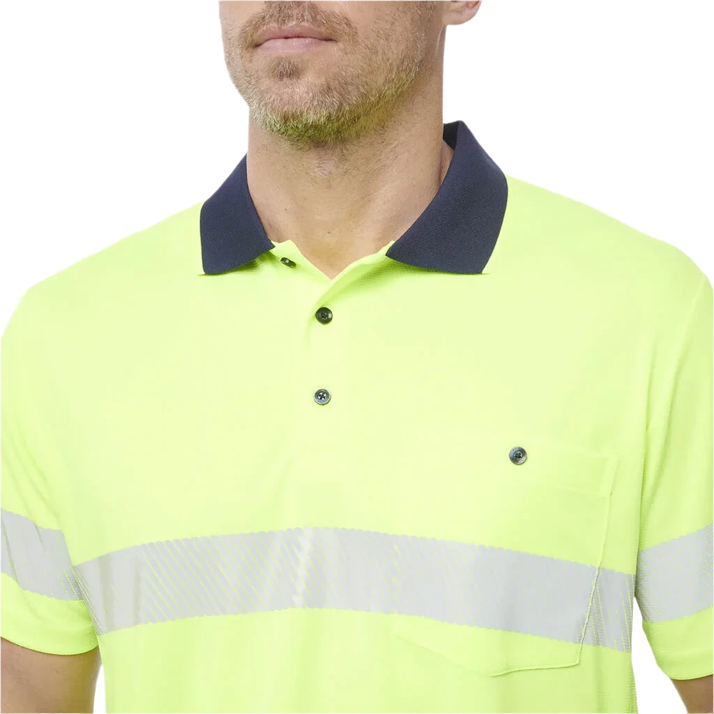 KingGee Workcool Hyperfreeze Hi-Vis Reflective Short Sleeve Polo (K54215) - Ace Workwear
