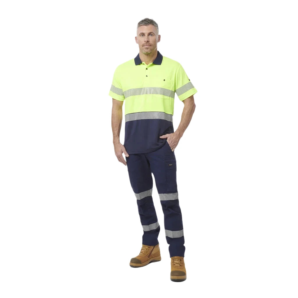 KingGee Workcool Hyperfreeze Hi-Vis Reflective Short Sleeve Polo (K54215) - Ace Workwear