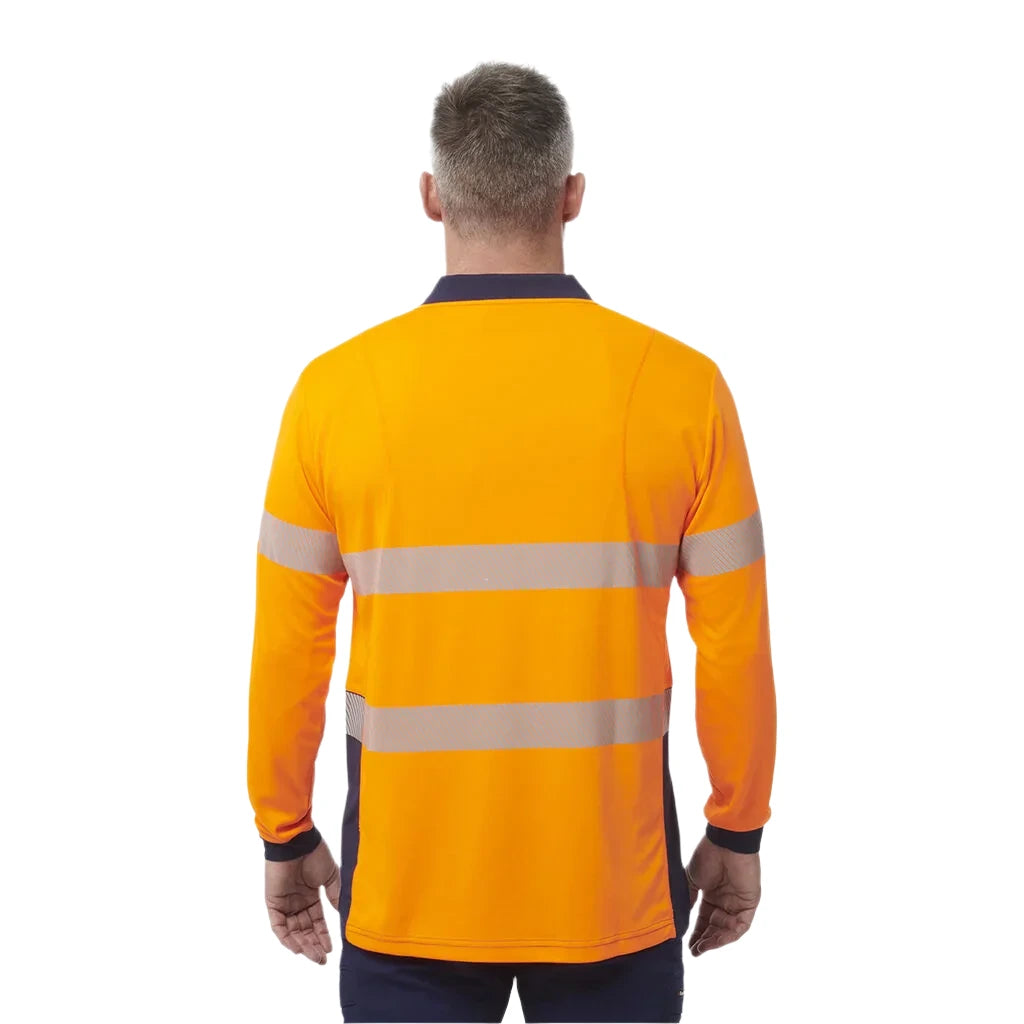 KingGee Workcool Hyperfreeze Hi-Vis Reflective Long Sleeve Polo (K54225) - Ace Workwear