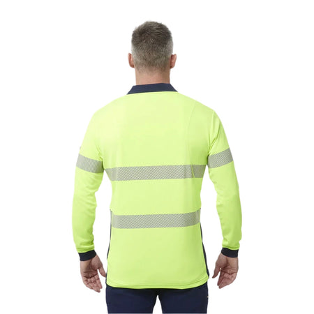 KingGee Workcool Hyperfreeze Hi-Vis Reflective Long Sleeve Polo (K54225) - Ace Workwear