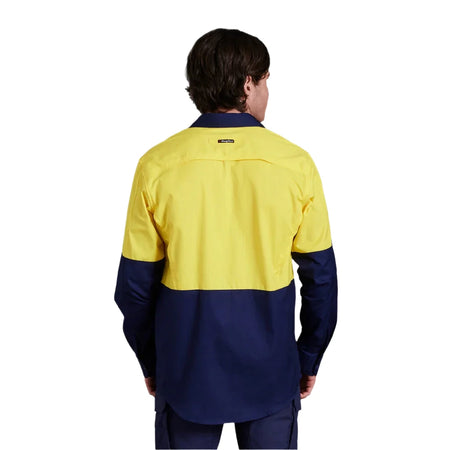 KingGee Workcool 2 Hi-Vis Two Tone Long Sleeve Drill Work Shirt (K54870) - Ace Workwear