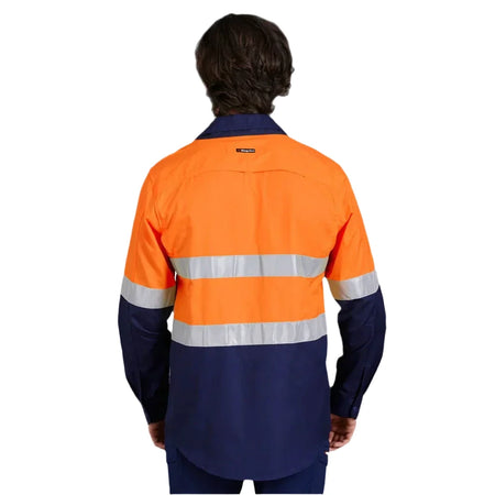 KingGee Workcool 2 Hi-Vis Reflective Two Tone Long Sleeve Work Shirt (K54880) - Ace Workwear