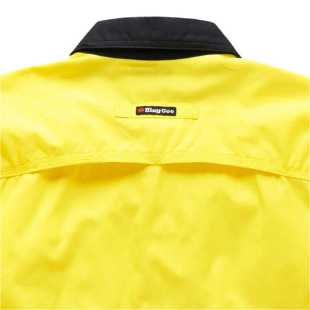 KingGee Workcool 2 Hi-Vis Reflective Two Tone Long Sleeve Work Shirt (K54880) - Ace Workwear
