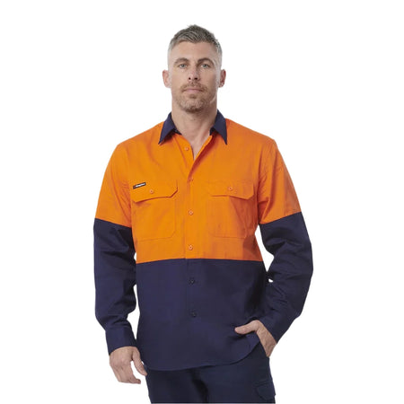 KingGee Workcool Vented Spliced Shirt Long Sleeve (K54912) - Ace Workwear