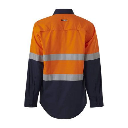 KingGee Workcool Vented Spliced Shirt Taped Long Sleeve (K54913) - Ace Workwear