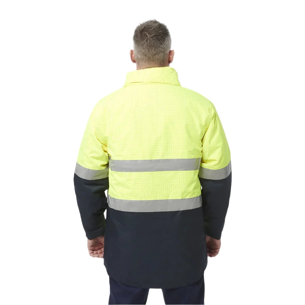 KingGee Hi-Vis Anti Static Waterproof Reflective Work Jacket (K55035) - Ace Workwear