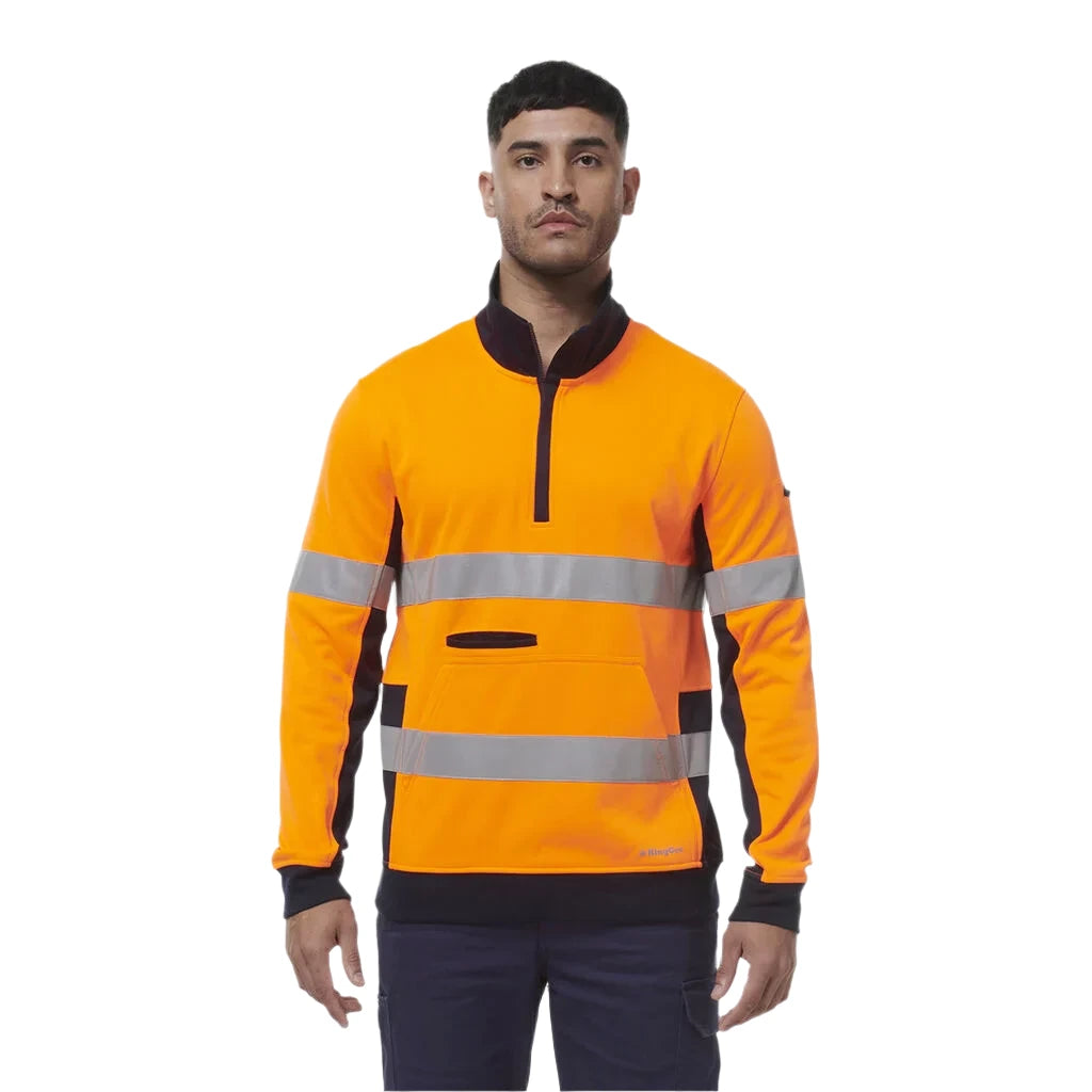 KingGee Originals 3 in 1 Hi-Vis Cotton Drill Reflective Work Jacket (K55040) - Ace Workwear
