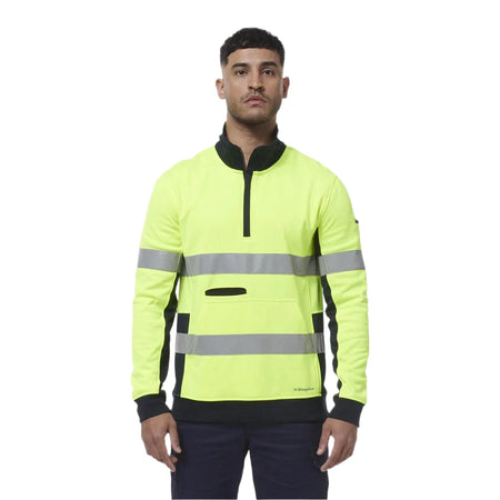 KingGee Originals 3 in 1 Hi-Vis Cotton Drill Reflective Work Jacket (K55040) - Ace Workwear