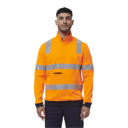 KingGee Reflective 1/4 Zip Fleece X Back (K55057) - Ace Workwear