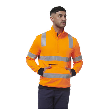 KingGee Reflective 1/4 Zip Fleece X Back (K55057) - Ace Workwear