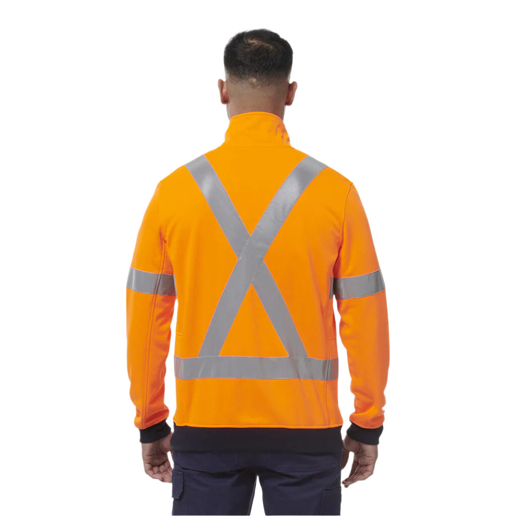 KingGee Reflective 1/4 Zip Fleece X Back (K55057) - Ace Workwear