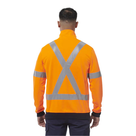 KingGee Reflective 1/4 Zip Fleece X Back (K55057) - Ace Workwear